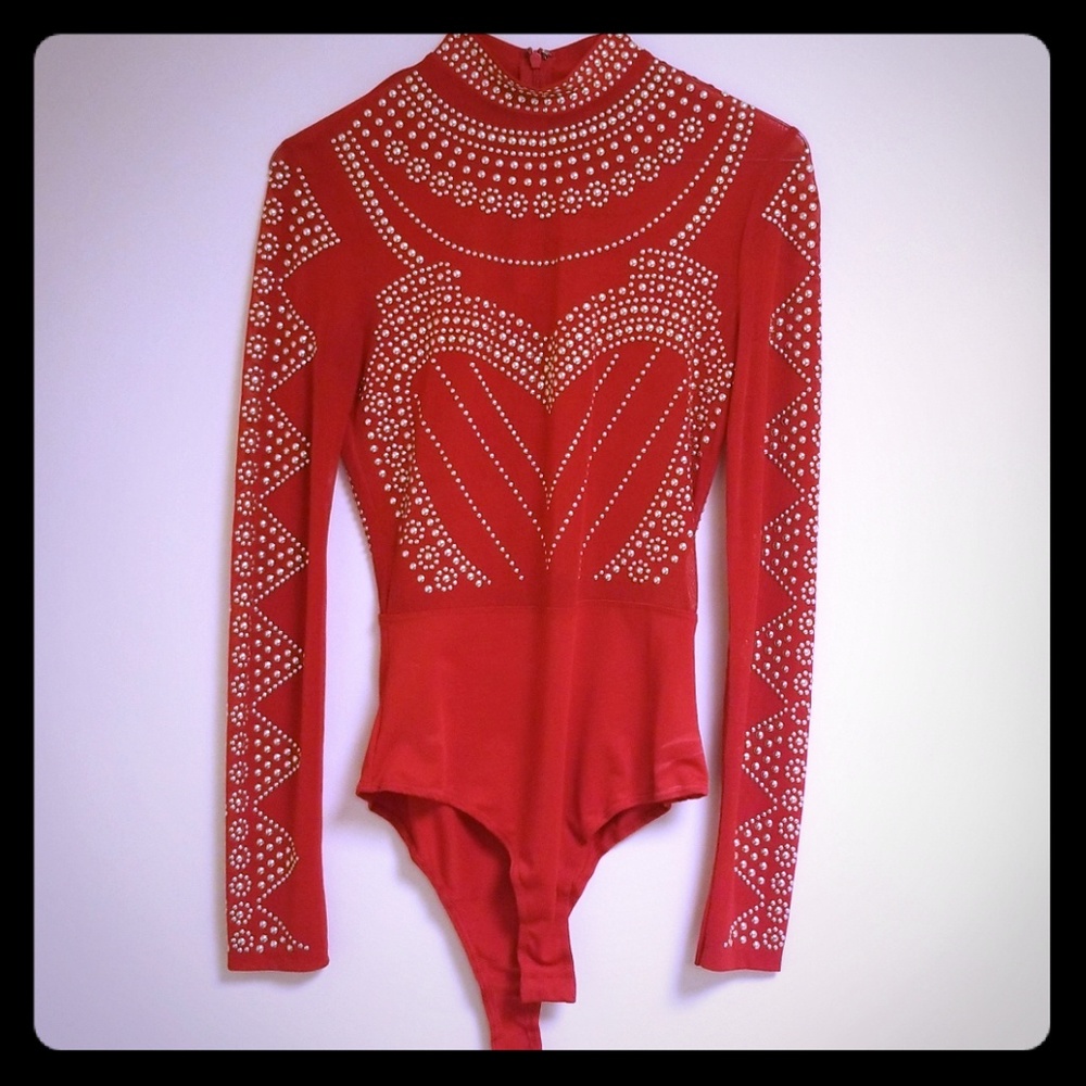 Red/Gold Body Suit